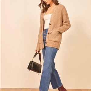 NWT Reformation Blake Sweater in Camel Heather